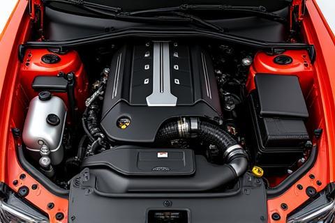 Clean and detailed engine bay